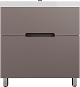 Style Line Тумба с раковиной Матис 80 тауп темный